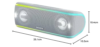 ソニー ワイヤレスポータブルスピーカー SRS-XB41 W : 防水/防塵/防錆/Bluetooth/専用スマホアプリ対応 ライティング機能 2018年 / マイク付き/ Amazon.co.jp: ソニー ワイヤレスポータブルスピーカー SRS-XB41